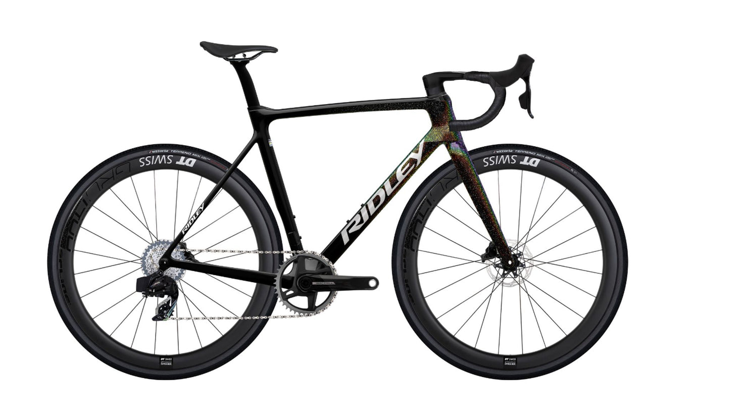 Cyclocrossbike "Ridley X-Night RS mit SRAM Force AXS 2024 1x12sp" Schwarz
