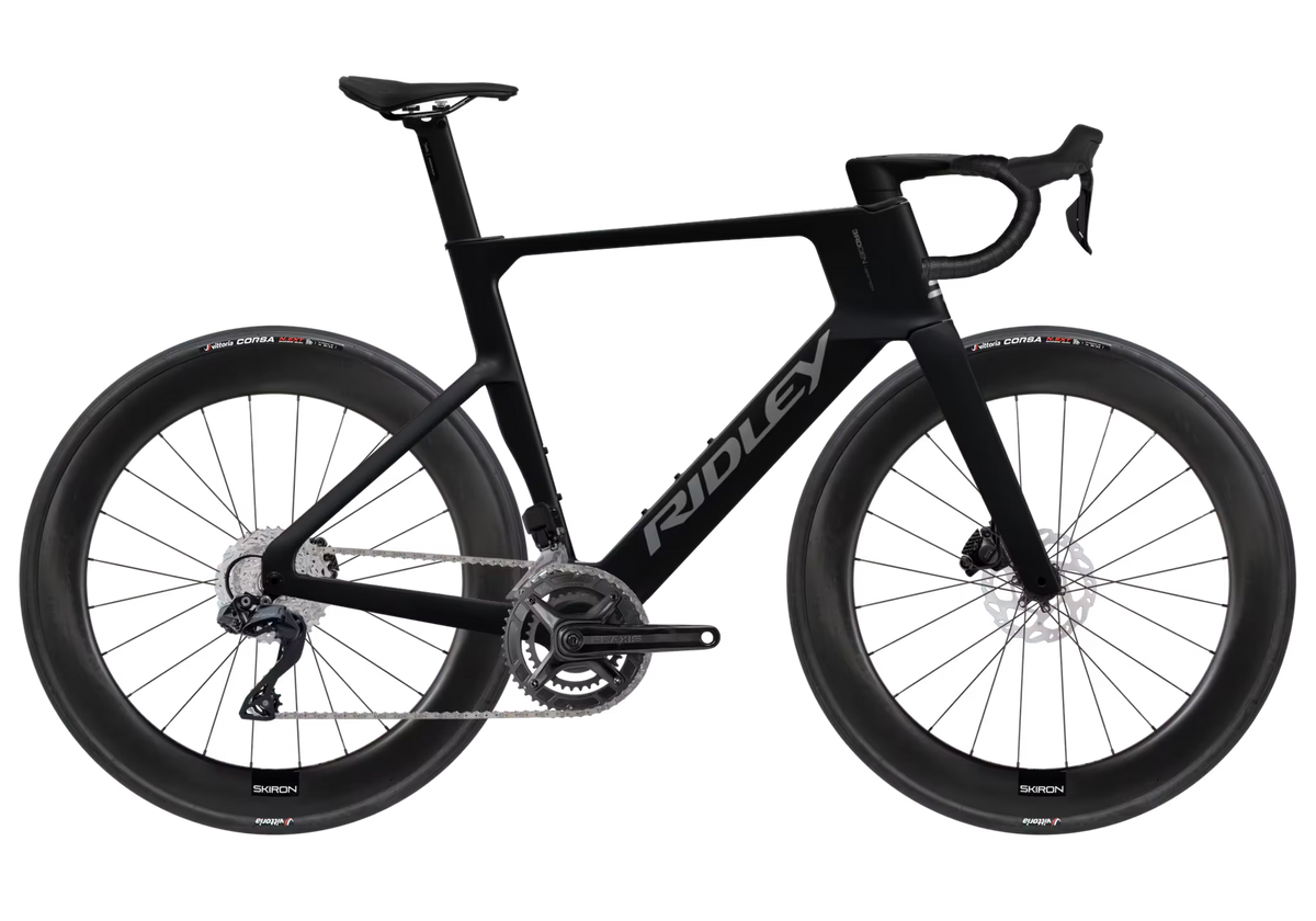 E-Bike "Ridley E-Noah mit Shimano 105 DI2 2x12" Schwarz