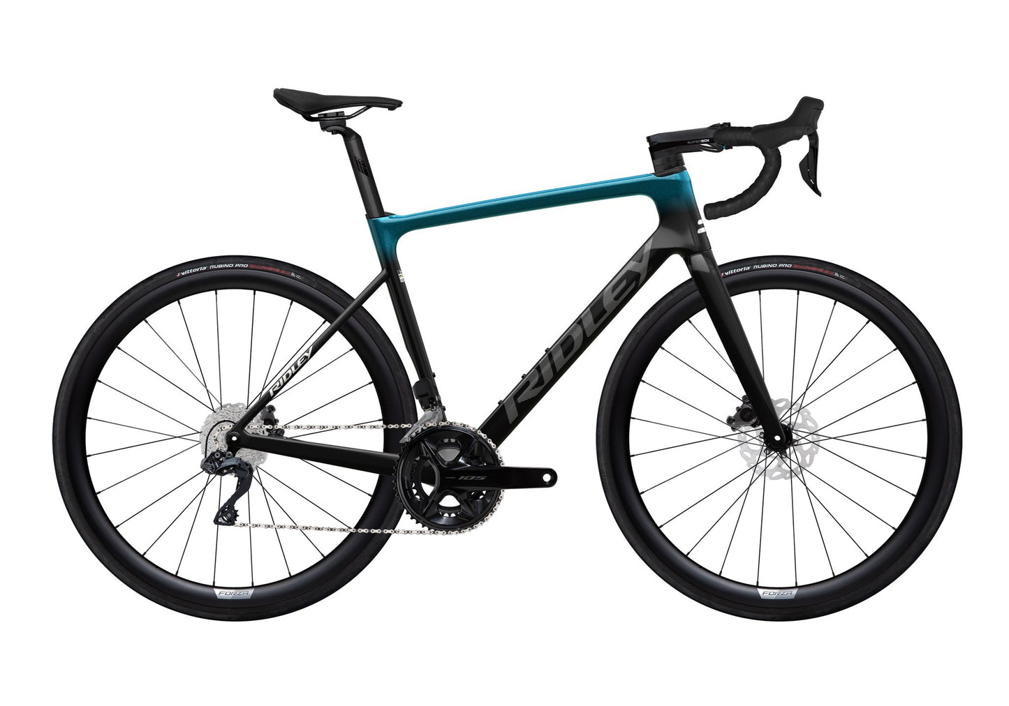 Rennrad "Ridley Falcn mit Shimano 105 DI2 2x12" Blau Schwarz