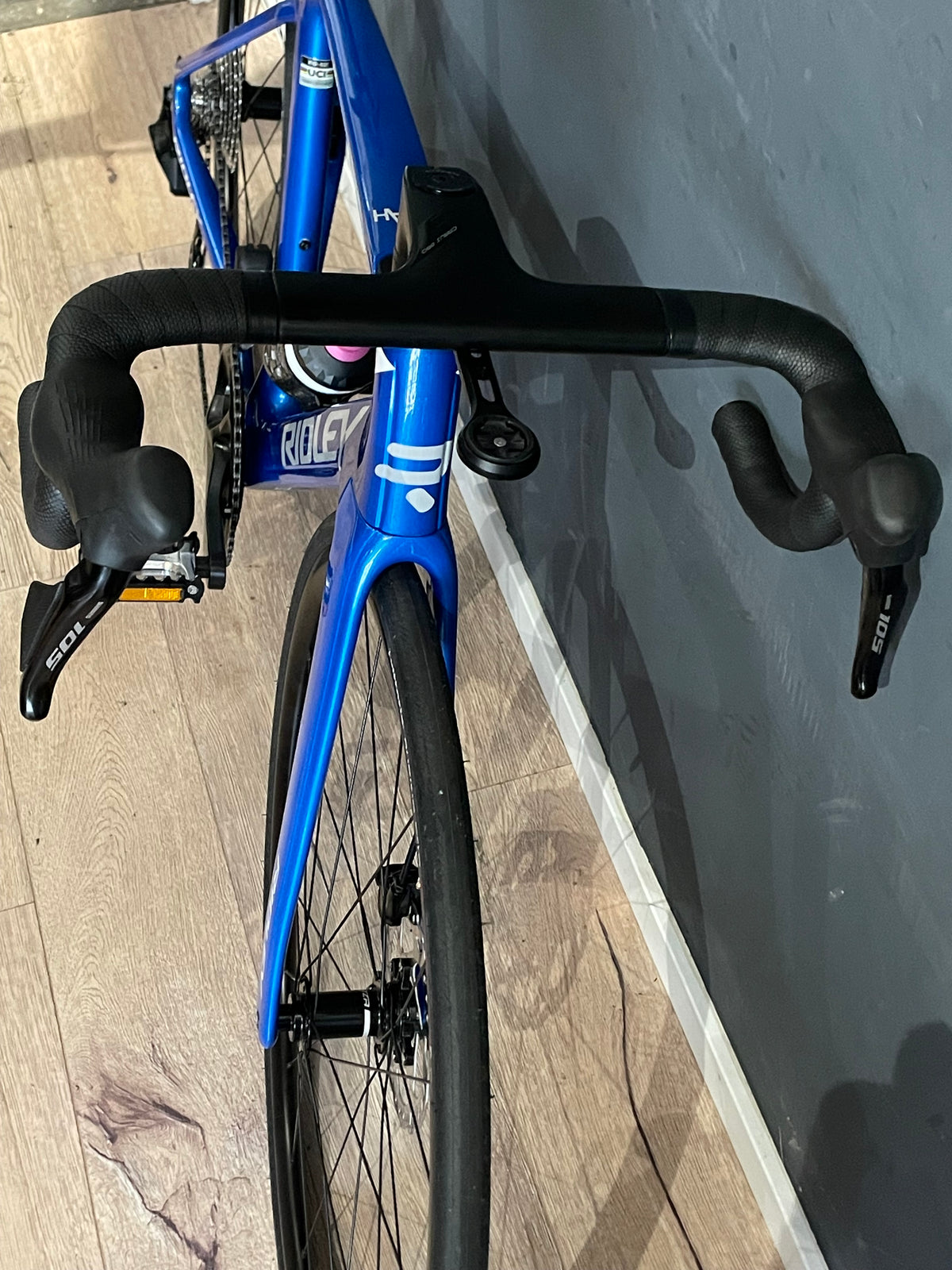 Testbike: Rennrad "Ridley Noah mit Shimano 105 DI2" Blau/ Nenngröße XS