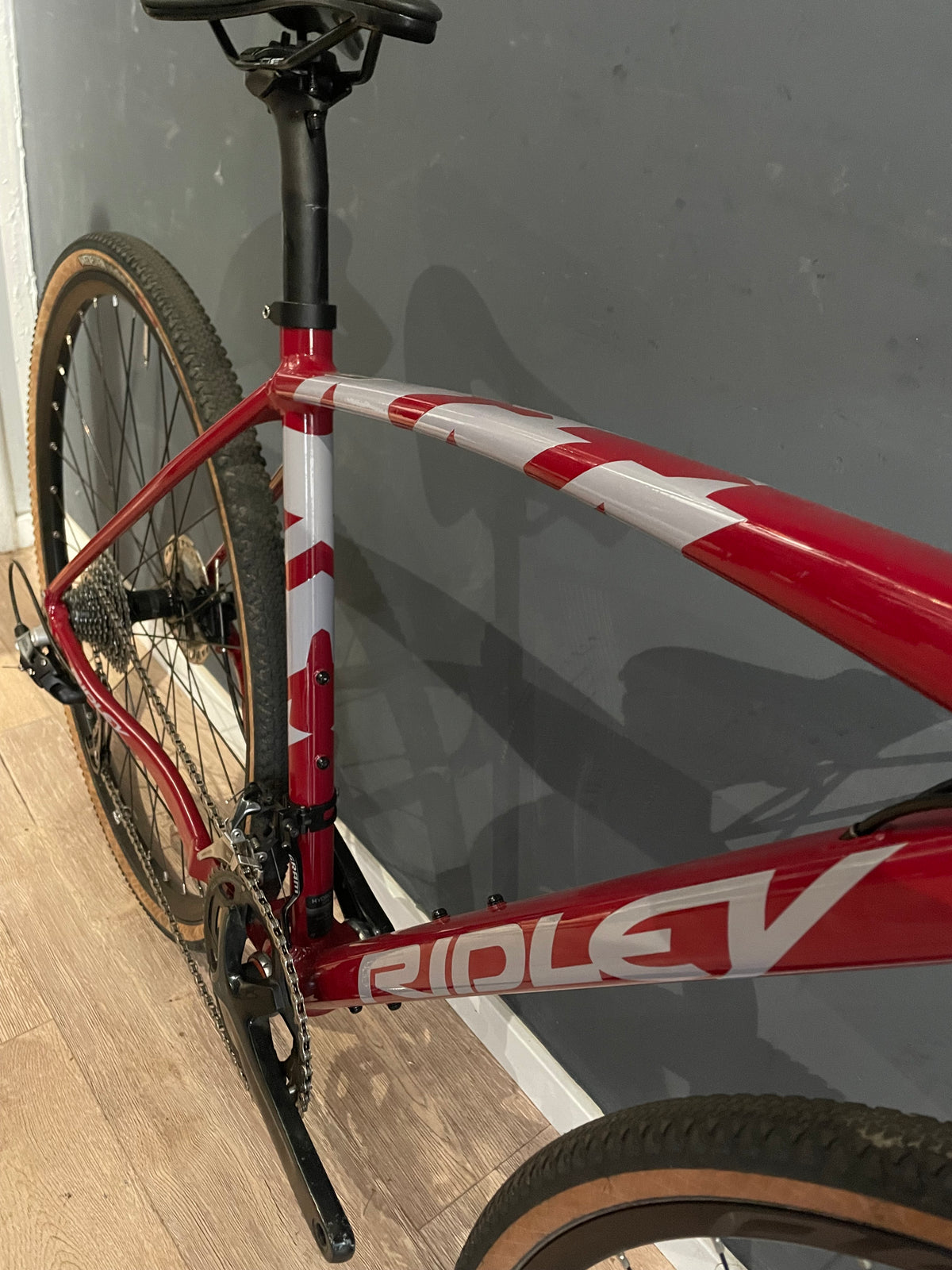 Testbike: Gravelbike "Ridley Kanzo A" bordeauxrot/ Nenngröße XS