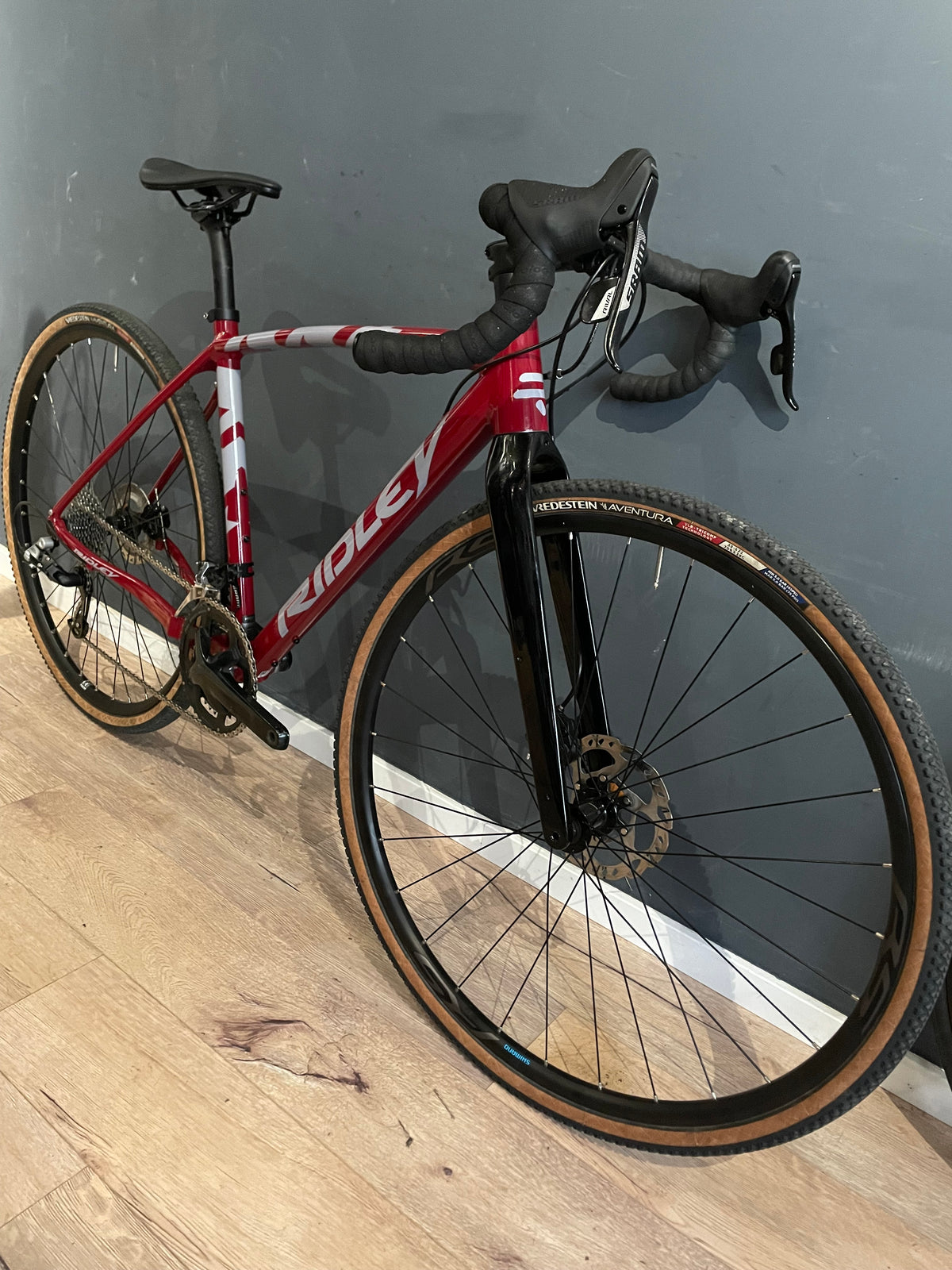 Testbike: Gravelbike "Ridley Kanzo A" bordeauxrot/ Nenngröße XS