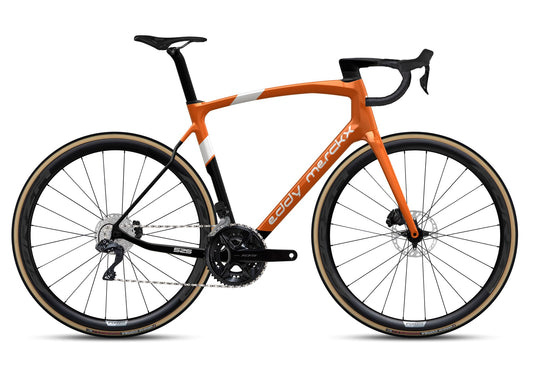 Rennrad "Eddy Merckx 525 mit Shimano 105 DI2 2x12sp" Orange