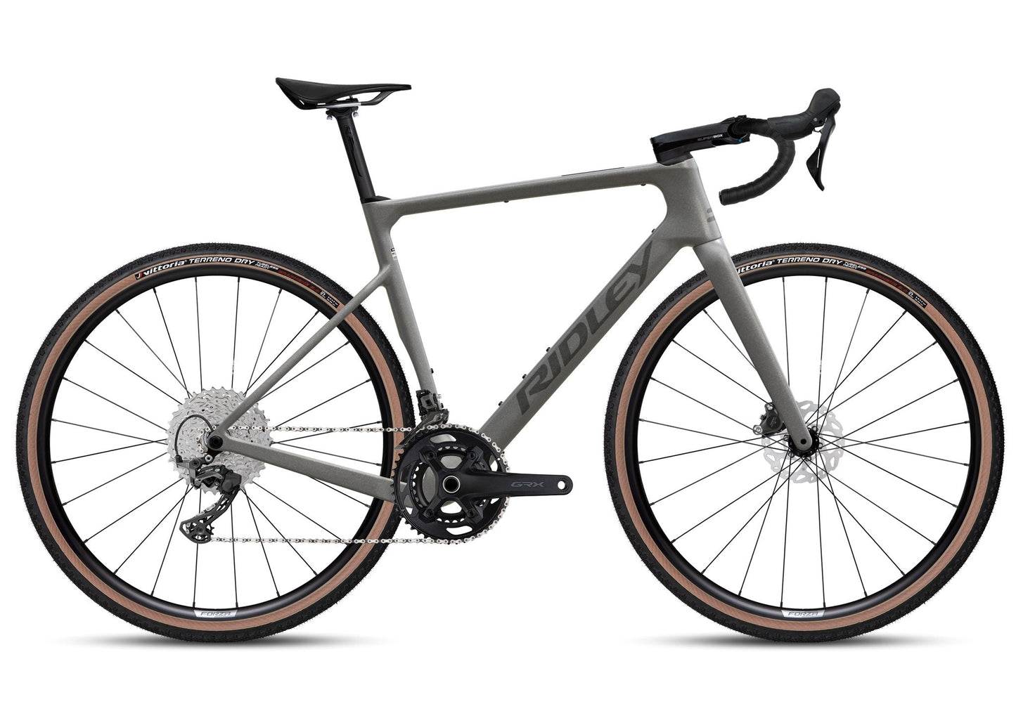 Gravelbike "Ridley ASTR mit GRX600 2x12 Speed" Empress Grey Metallic