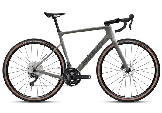 Gravelbike "Ridley ASTR mit GRX600 2x12 Speed" Empress Grey Metallic