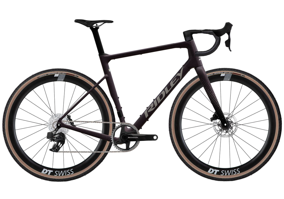 Gravelbike "Ridley GRIFN RS SRAM Force AXS XPLR 1x12" Dark Plum Metallic