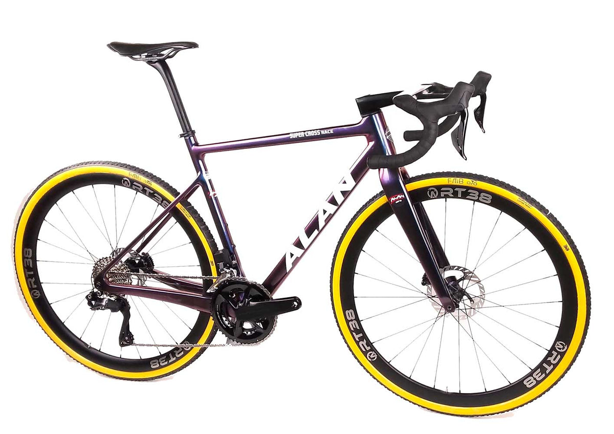 Cyclocrossbike "ALAN Super Cross Race Pro mit Shimano Ultegra DI2 2x12" BLOODY BLUE