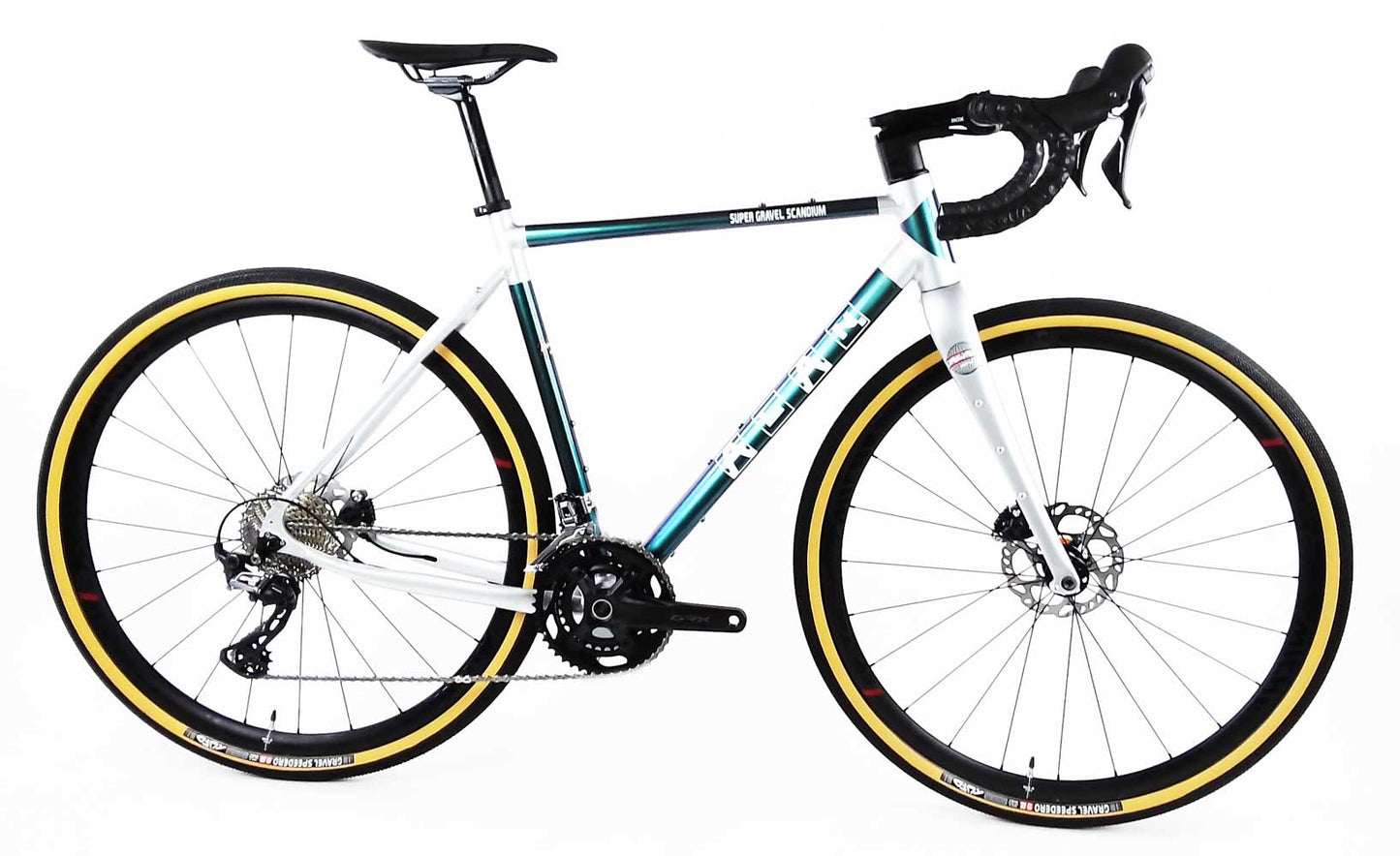 Gravelrahmen "ALAN Super Gravel Scandium" Green Purple