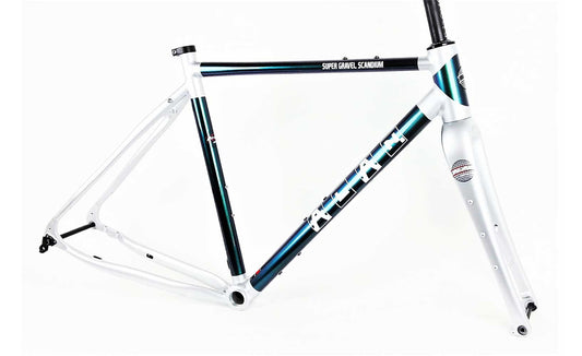 Gravelrahmen "ALAN Super Gravel Scandium" Green Purple