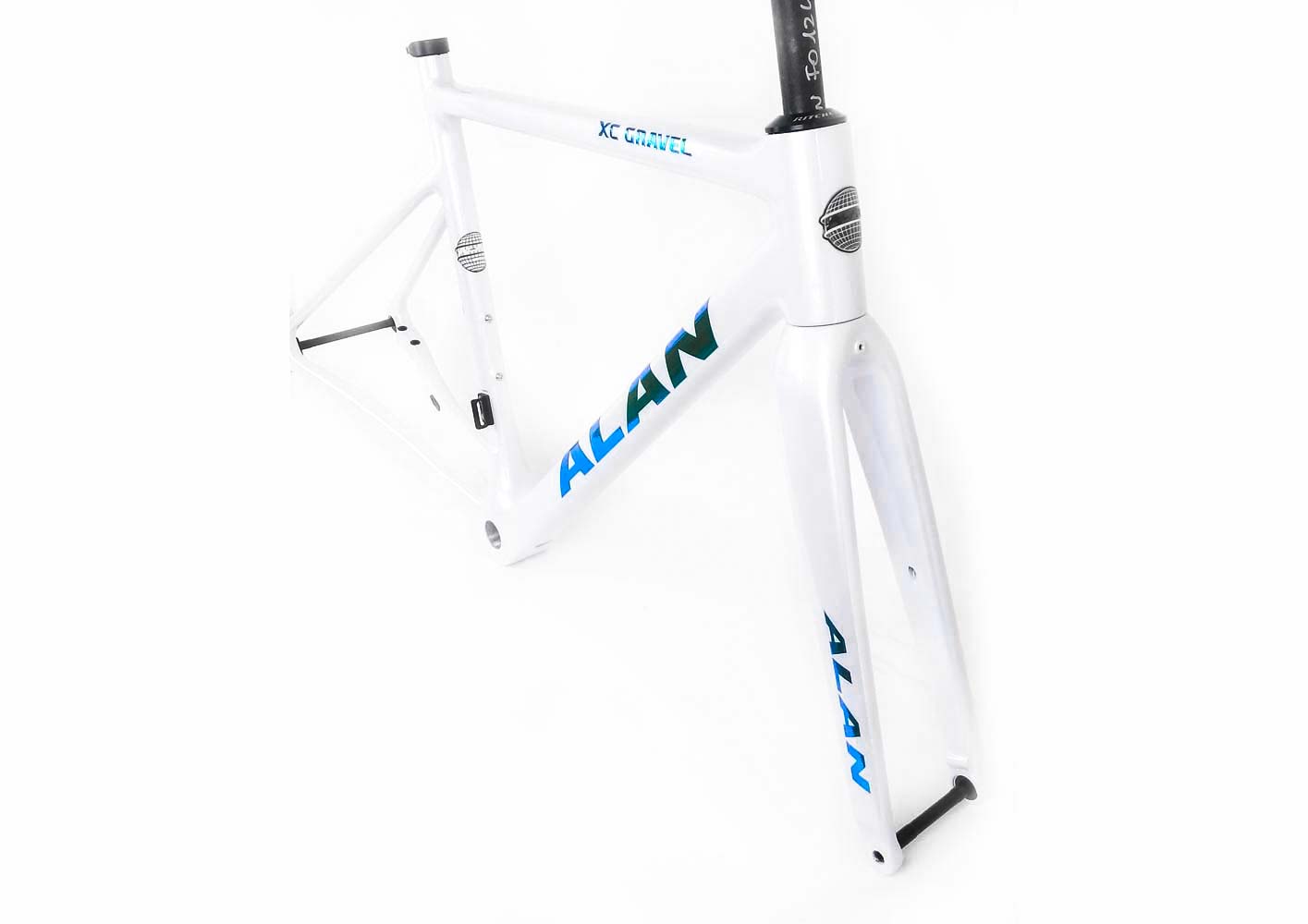 Gravelrahmen "ALAN XC Gravel Carbon Rahmenset RC7" white