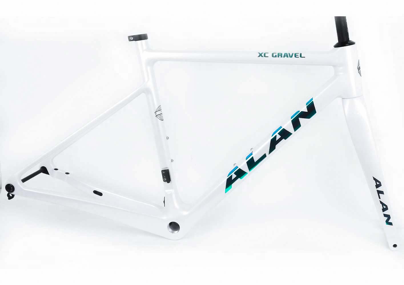 Gravelrahmen "ALAN XC Gravel Carbon Rahmenset RC7" white