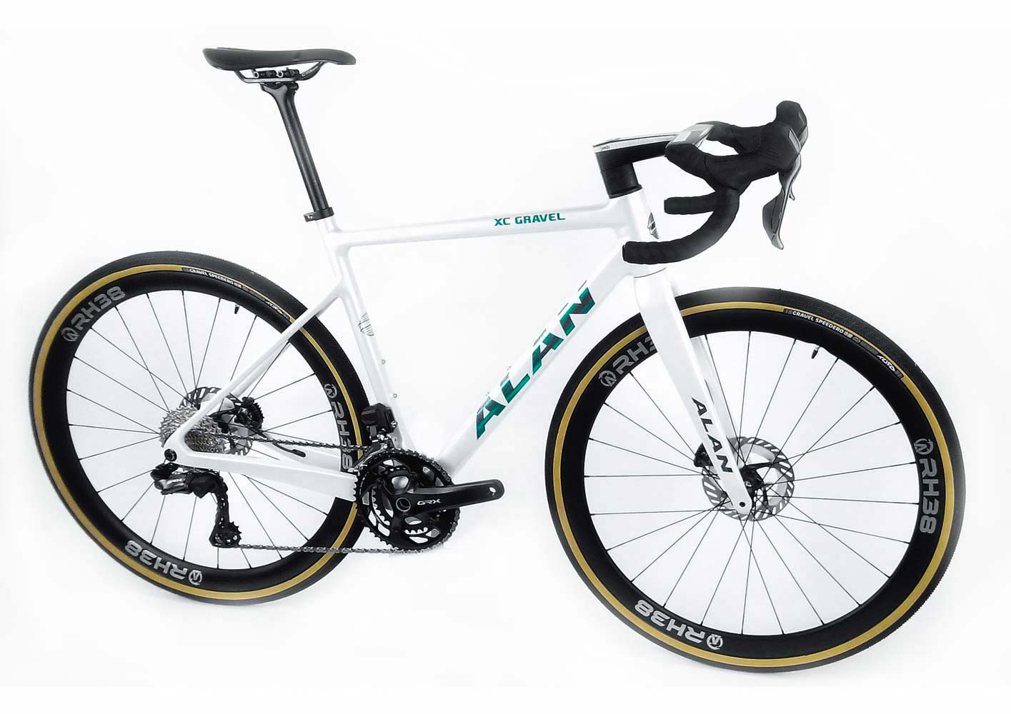 Gravelrahmen "ALAN XC Gravel Carbon Rahmenset RC7" white