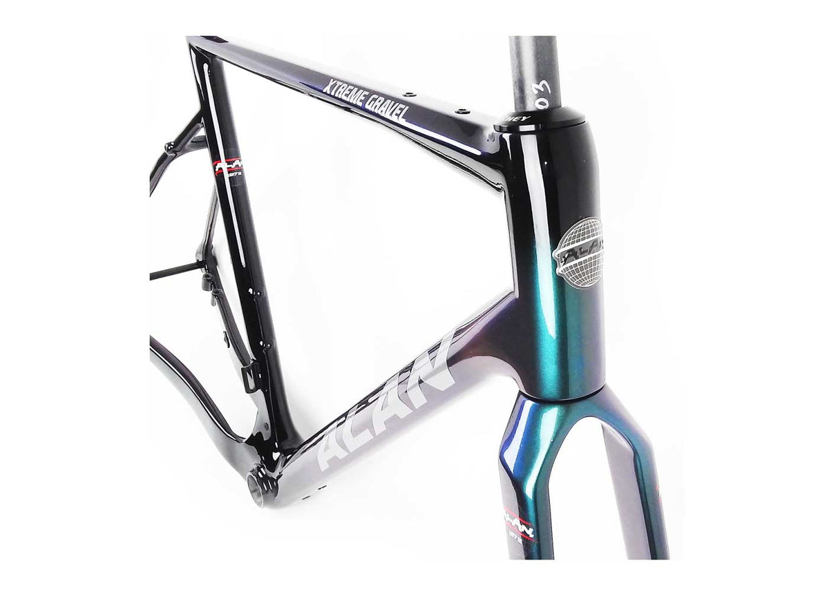 Gravelrahmen "ALAN Xtreme Gravel" Green Purple Gibt es nicht!!